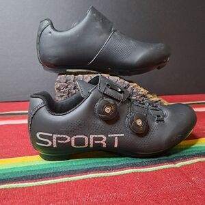 Cycling Shoes Size 39 Black MTB Sport Boa Lace System